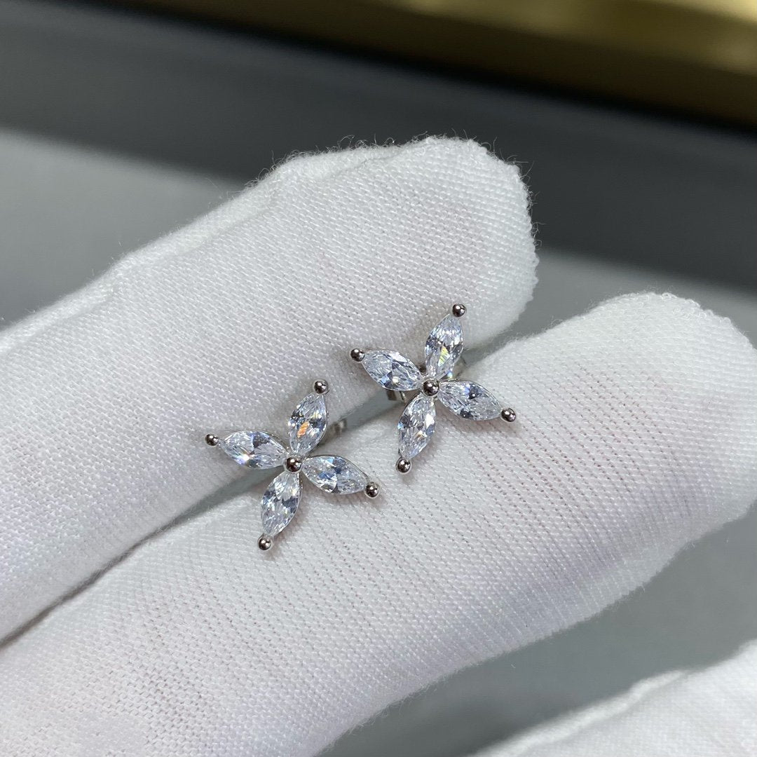 [Haelin Jewelry]VICTORIA SILVER DIAMOND STUD MINI EARRINGS