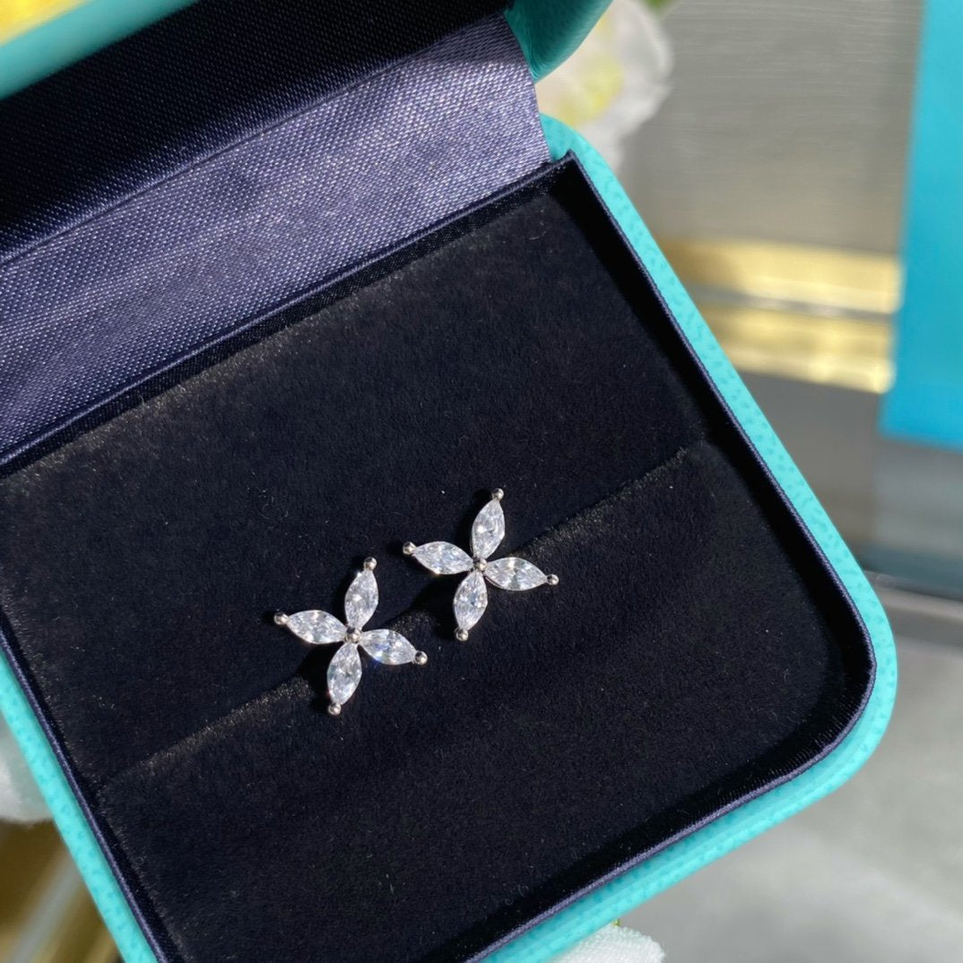 [Haelin Jewelry]VICTORIA SILVER DIAMOND STUD MINI EARRINGS
