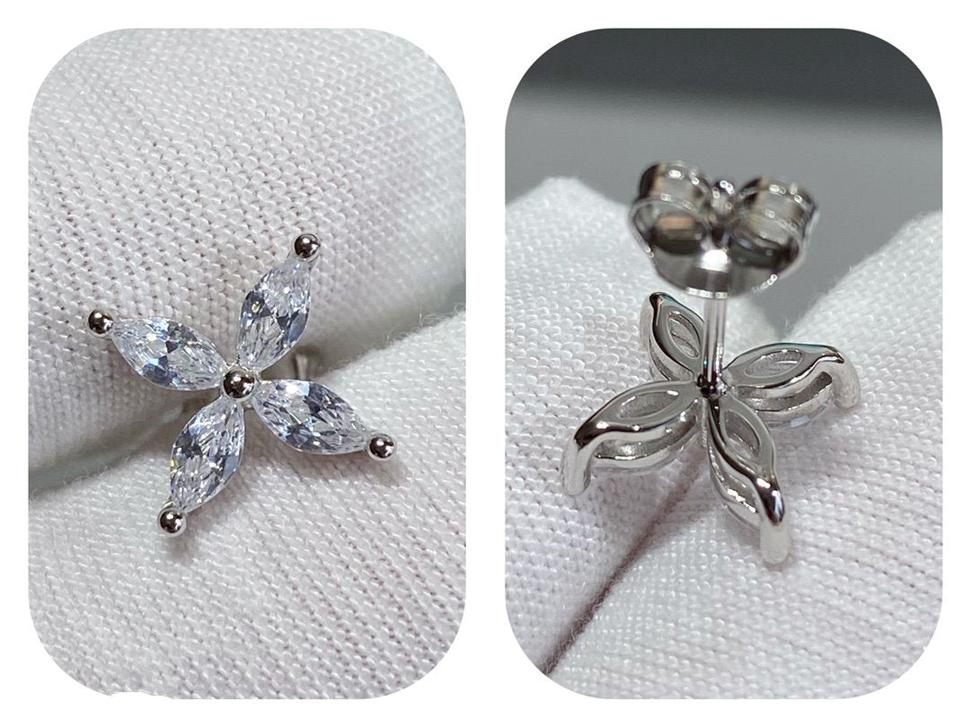 [Haelin Jewelry]VICTORIA SILVER DIAMOND STUD MINI EARRINGS