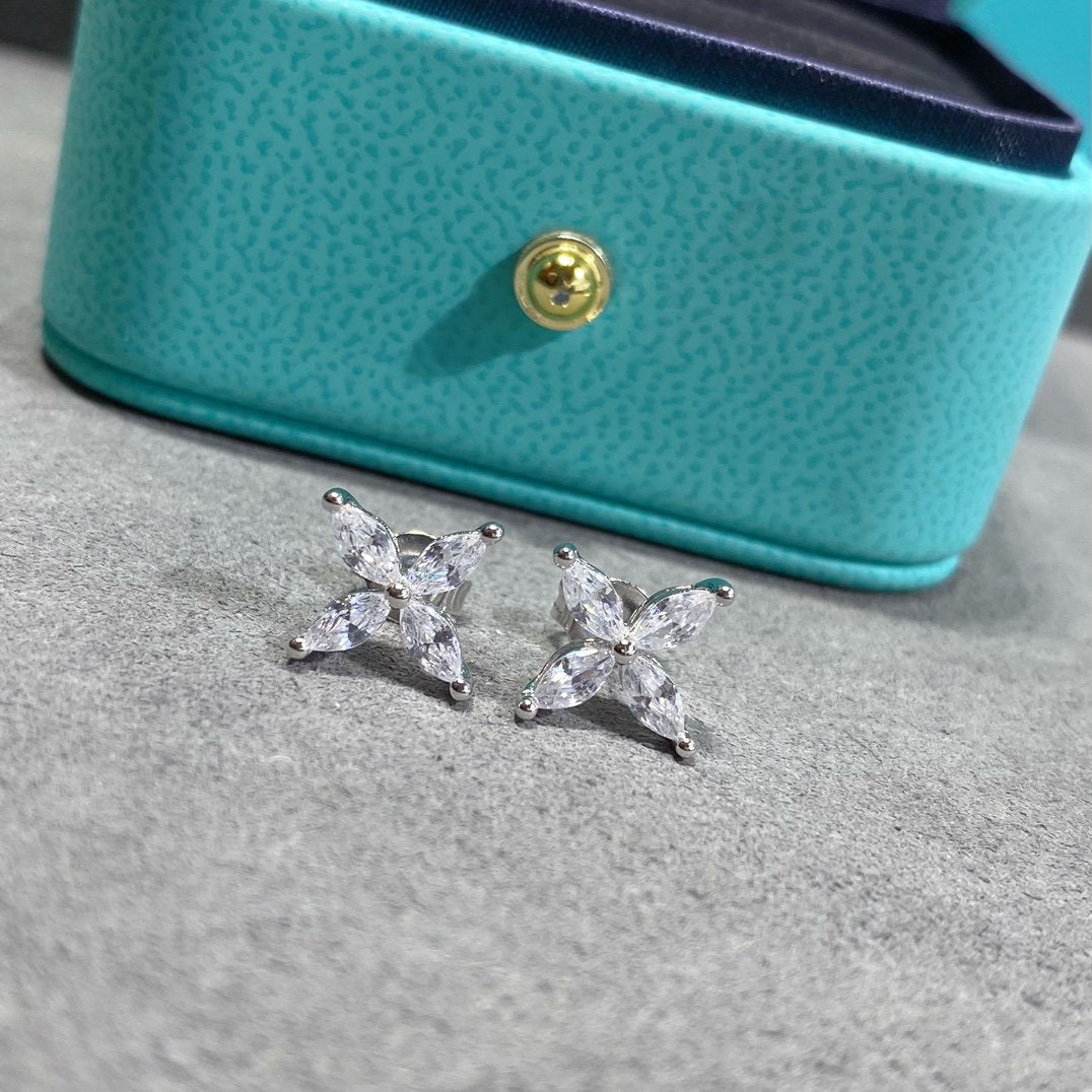 [Haelin Jewelry]VICTORIA SILVER DIAMOND STUD MINI EARRINGS