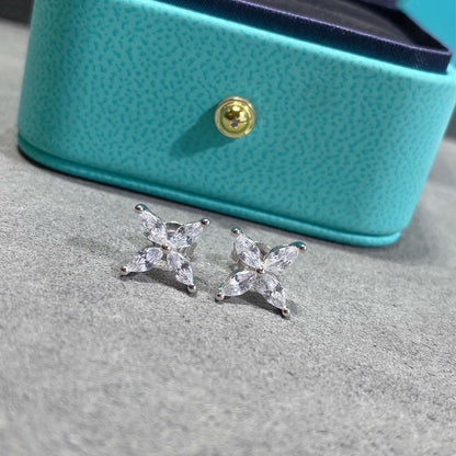 [Haelin Jewelry]VICTORIA SILVER DIAMOND STUD MINI EARRINGS