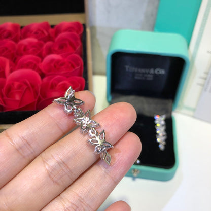 [Haelin Jewelry]VICTORIA SILVER DIAMOND DROP EARRINGS