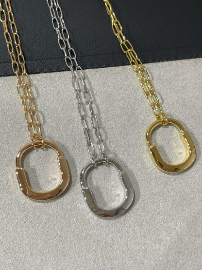 [Haelin Jewelry]LOCK MEDIUM PENDANT DIAMOND NECKLACE