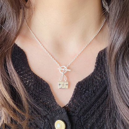 [⭐Haelin Jewelry]CONSTANCE PEDANT SILVER NECKLACE