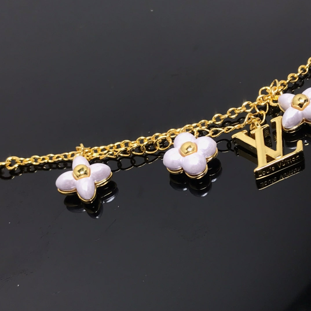 [⭐Haelin Jewelry]LOGO 6 MOTIF STAR AND SUN GOLD BRACELET