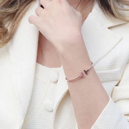 [Haelin Jewelry]T PINK GOLD PINK DIAMOND BRACELET