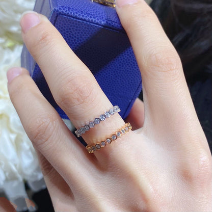 [⭐Haelin Jewelry]BEE LOVE DIAMOND PAVED SMALL RING