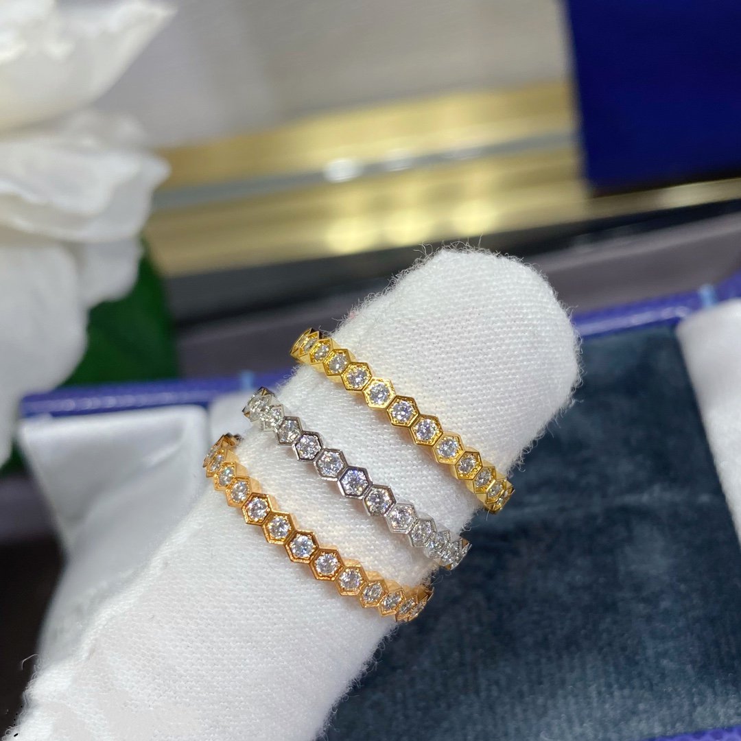 [⭐Haelin Jewelry]BEE LOVE DIAMOND PAVED SMALL RING