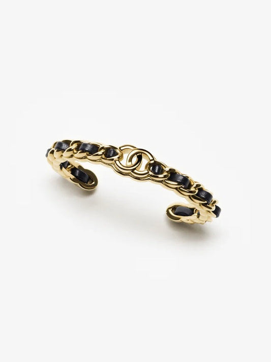 [⭐Haelin Jewelry]Double C Open Bangle