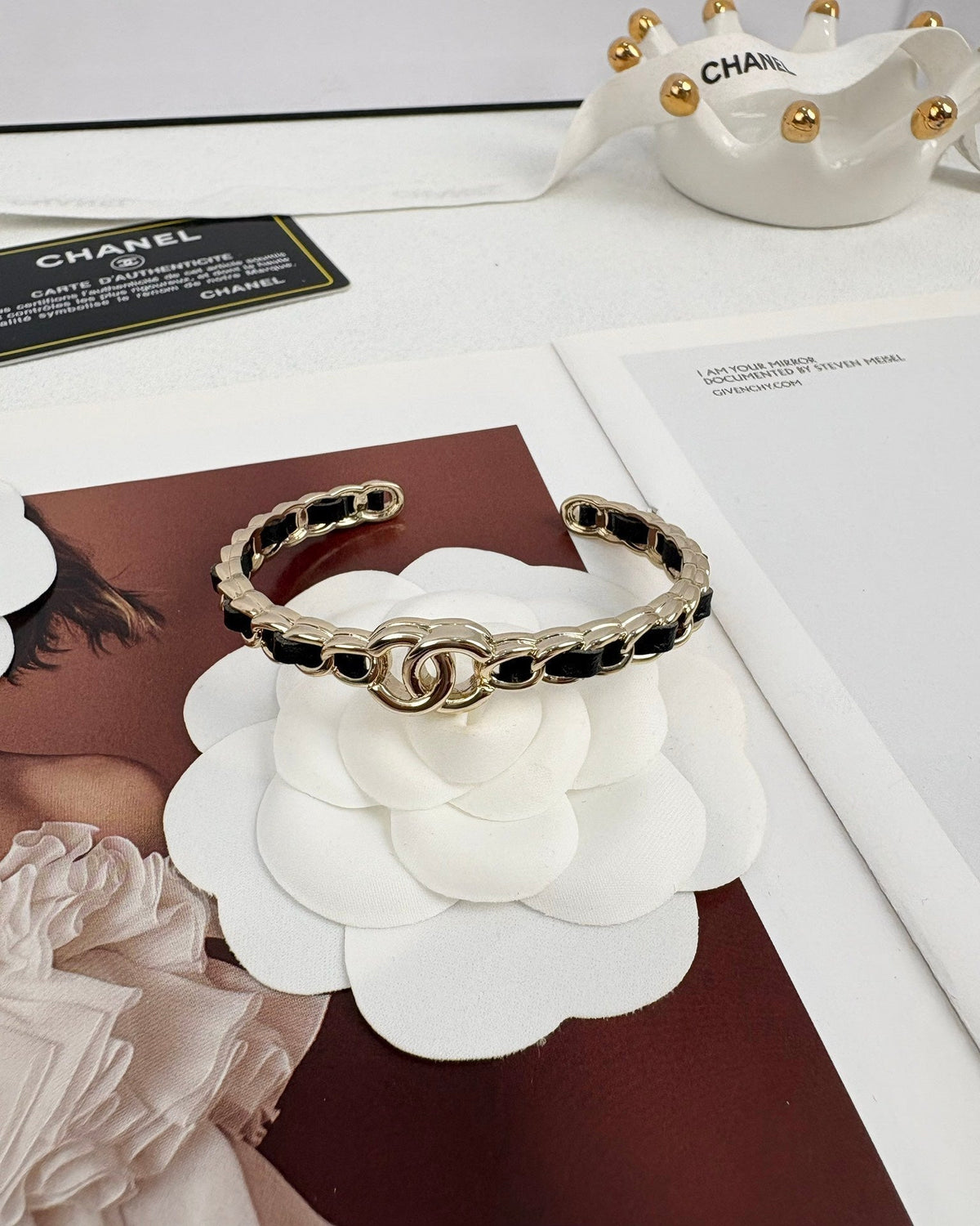 [⭐Haelin Jewelry]Double C Open Bangle