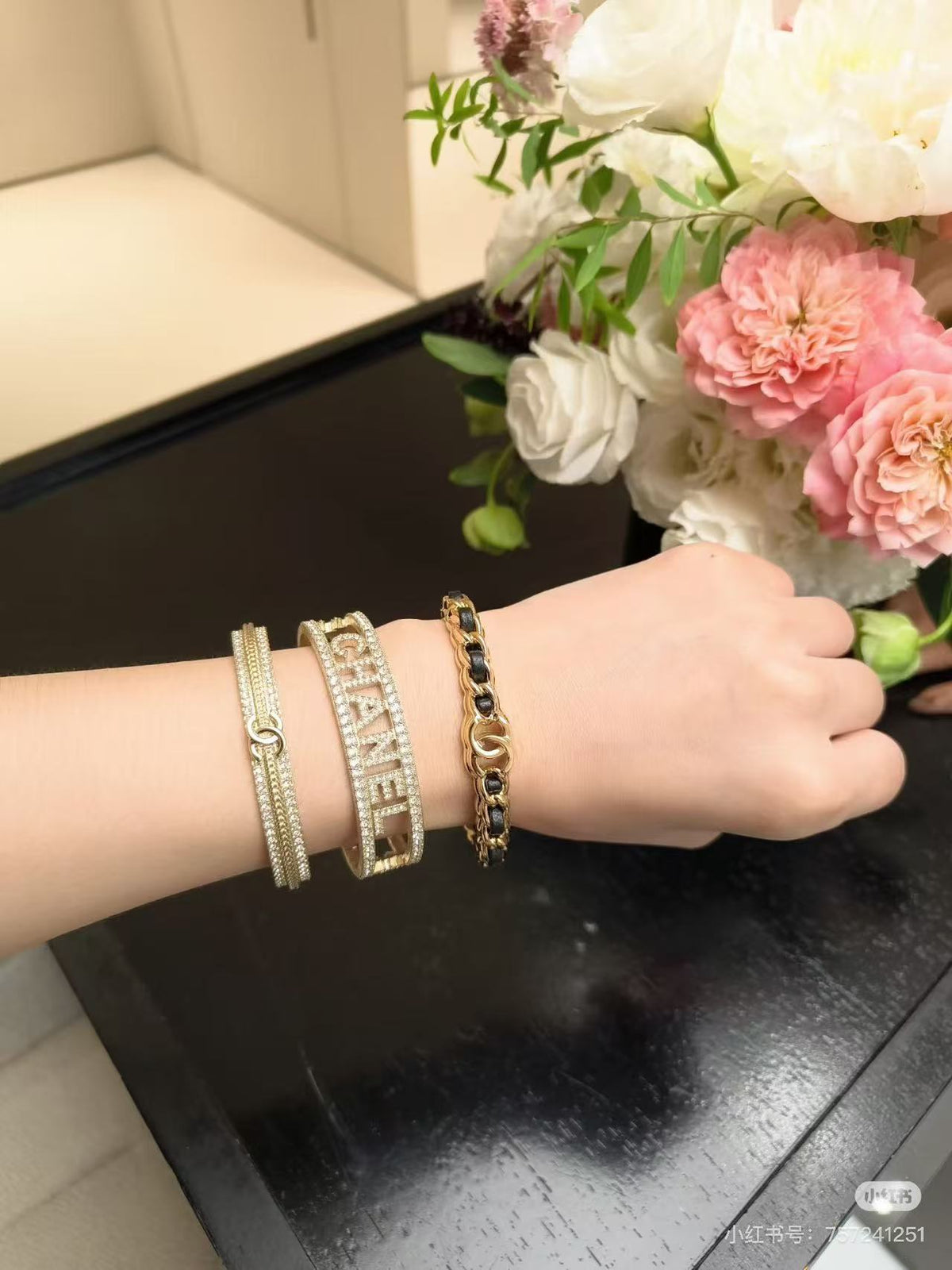 [⭐Haelin Jewelry]Double C Open Bangle