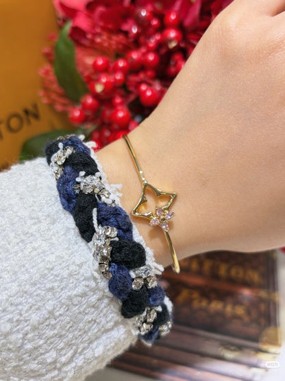 [⭐Haelin Jewelry]Pink Diamond Bracelet