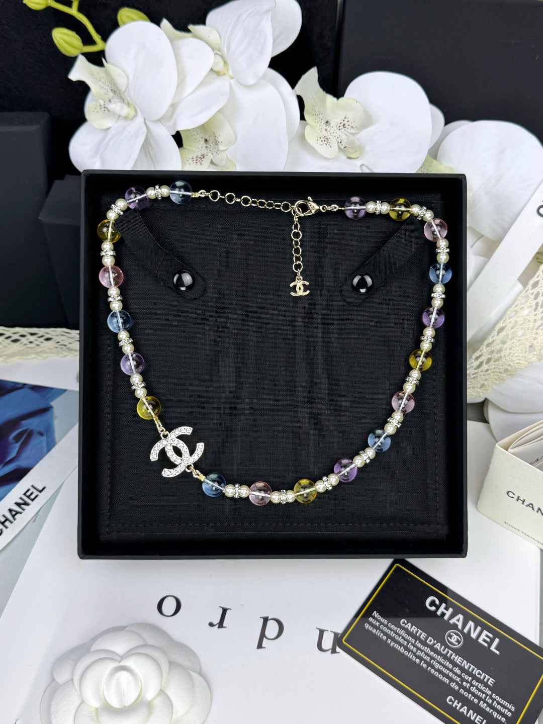 [⭐Haelin Jewelry]26C New Spring Collection Colorful Transparent Resin Necklace