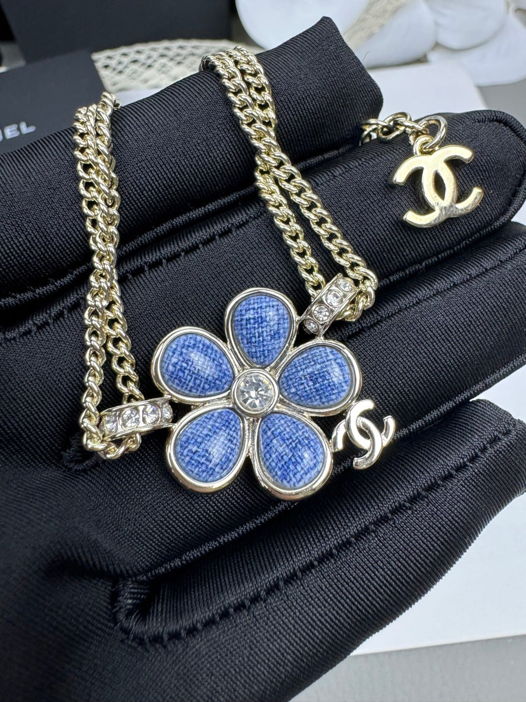 [⭐Haelin Jewelry]VOLTE New Blue Floral Double-Layer Bracelet