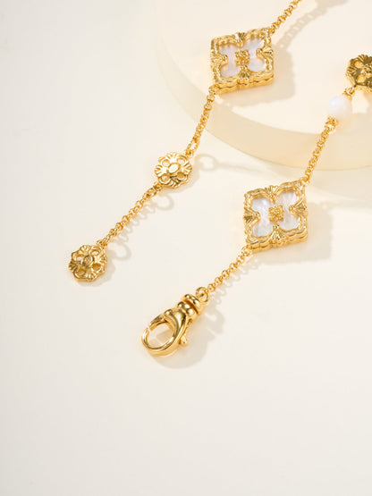 [⭐Haelin Jewelry]B.C.L ENAMELED Three-Flower Bracelet（Trumpet)