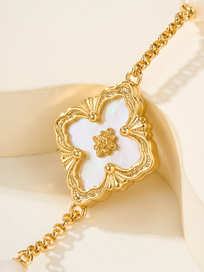 [⭐Haelin Jewelry]B.C.L ENAMELED Three-Flower Bracelet（Trumpet)