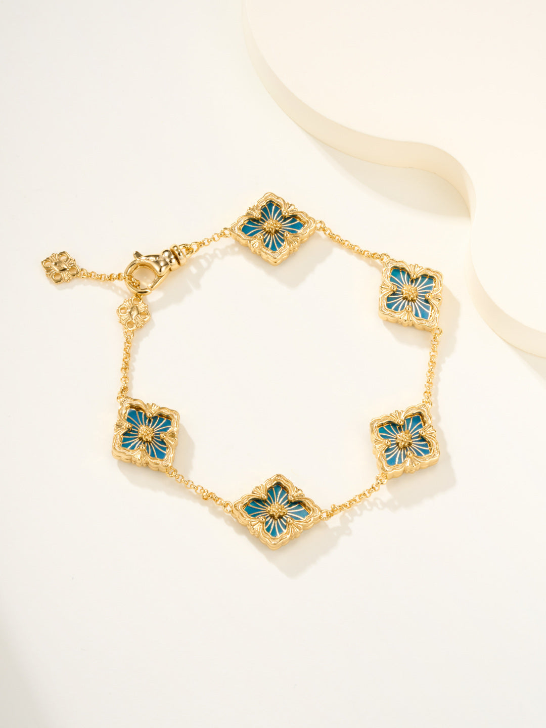 [⭐Haelin Jewelry]B.C.L ENAMELED Five-Flower Bracelet（Various Colors)