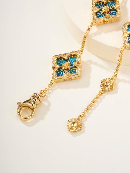 [⭐Haelin Jewelry]B.C.L ENAMELED Five-Flower Bracelet（Various Colors)