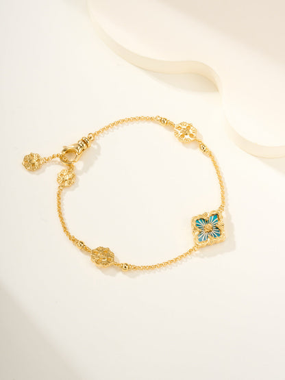 [⭐Haelin Jewelry]B.C.L ENAMELED One-Flower Bracelet（Various Colors)
