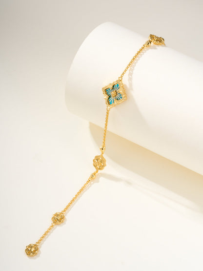 [⭐Haelin Jewelry]B.C.L ENAMELED One-Flower Bracelet（Various Colors)