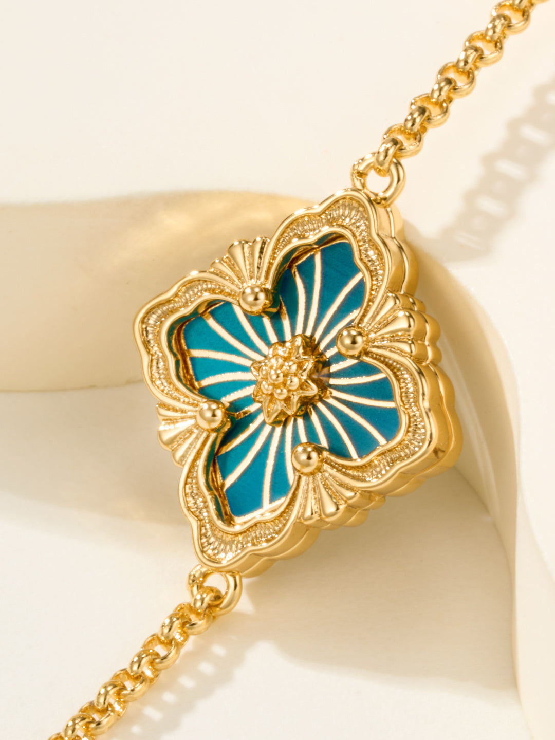 [⭐Haelin Jewelry]B.C.L ENAMELED One-Flower Bracelet（Various Colors)