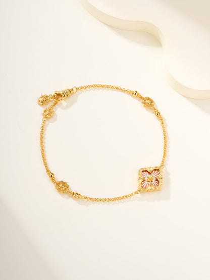 [⭐Haelin Jewelry]B.C.L ENAMELED One-Flower Bracelet（Various Colors)