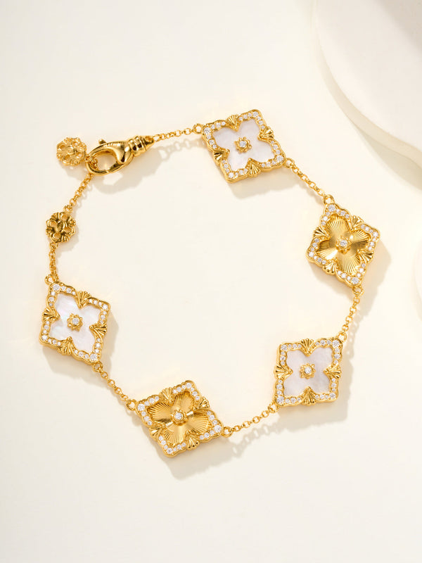 [⭐Haelin Jewelry]B.C.L ENAMELED Five-Flower Bracelet（Various Colors) BIG SIZE