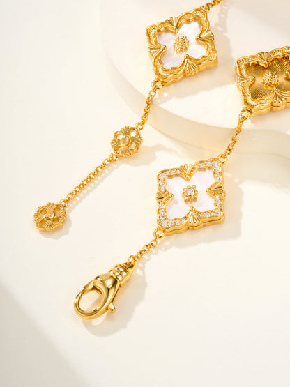 [⭐Haelin Jewelry]B.C.L ENAMELED Five-Flower Bracelet（Various Colors) BIG SIZE