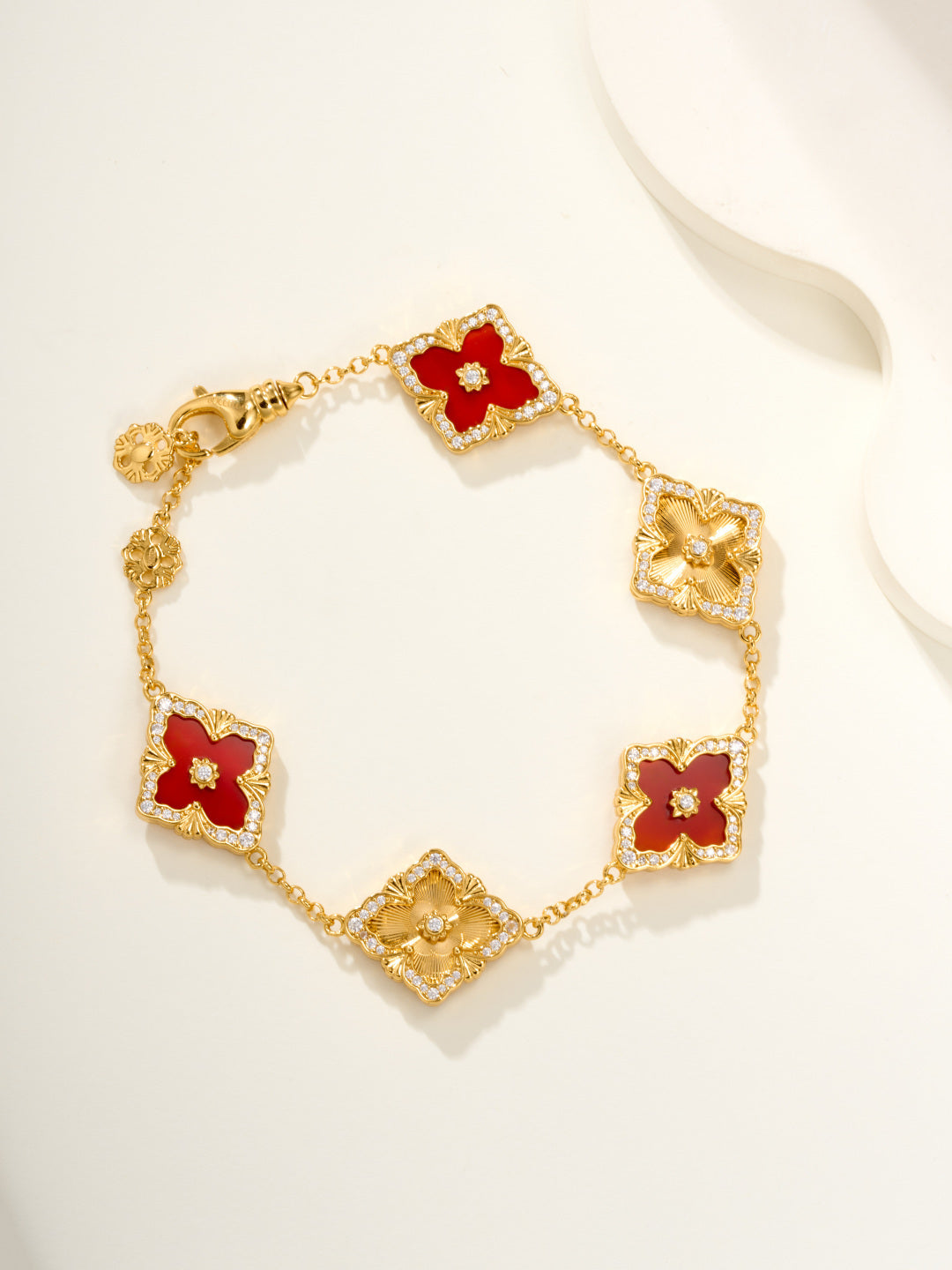 [⭐Haelin Jewelry]B.C.L ENAMELED Five-Flower Bracelet（Various Colors) BIG SIZE