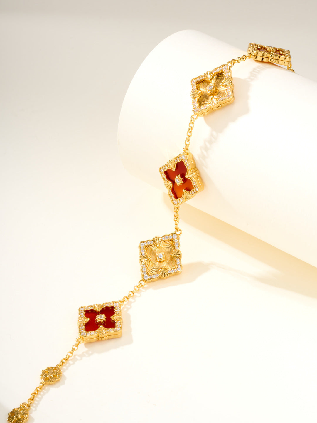 [⭐Haelin Jewelry]B.C.L ENAMELED Five-Flower Bracelet（Various Colors) BIG SIZE