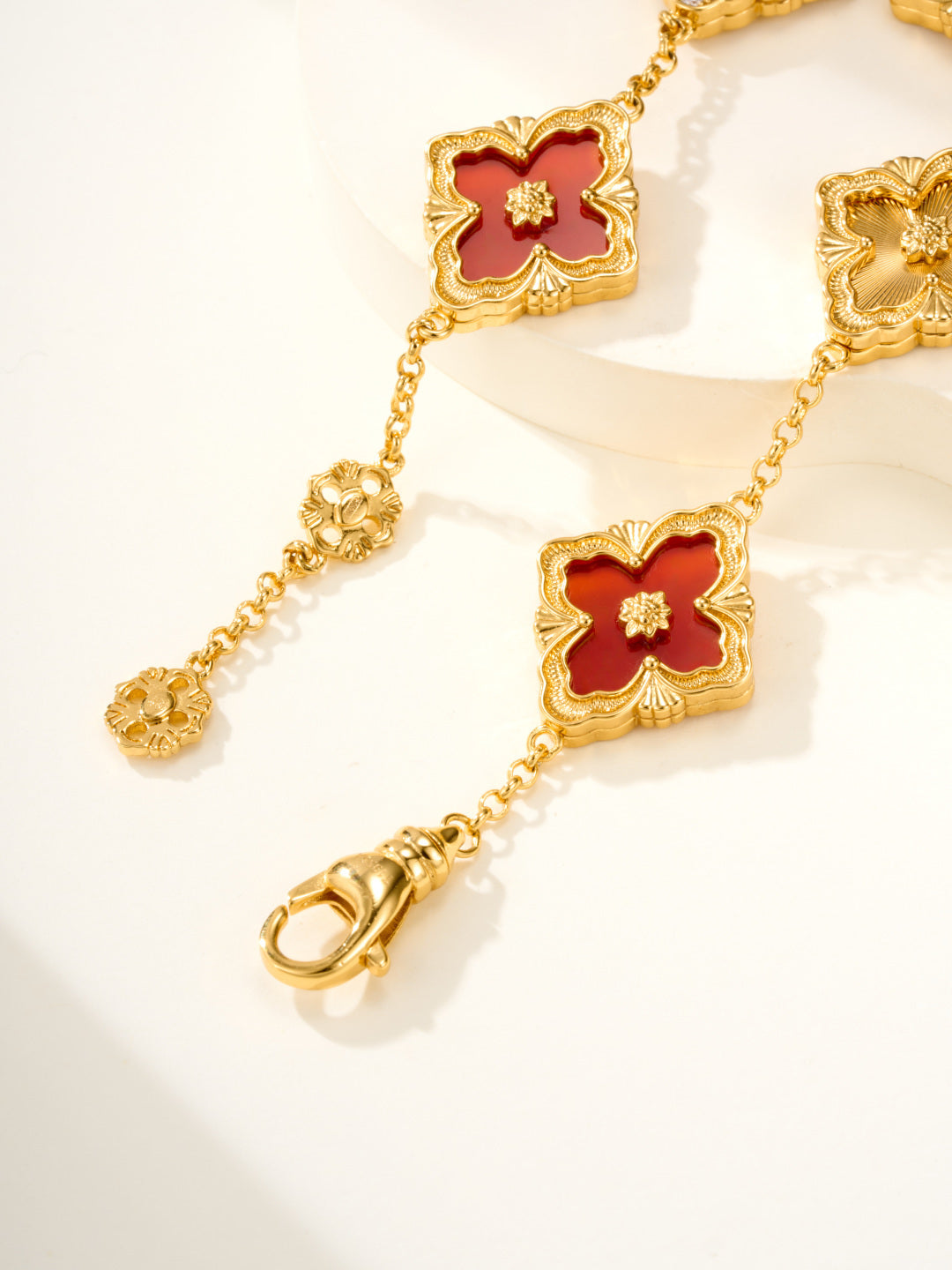 [⭐Haelin Jewelry]B.C.L ENAMELED Five-Flower Bracelet（Various Colors) BIG SIZE