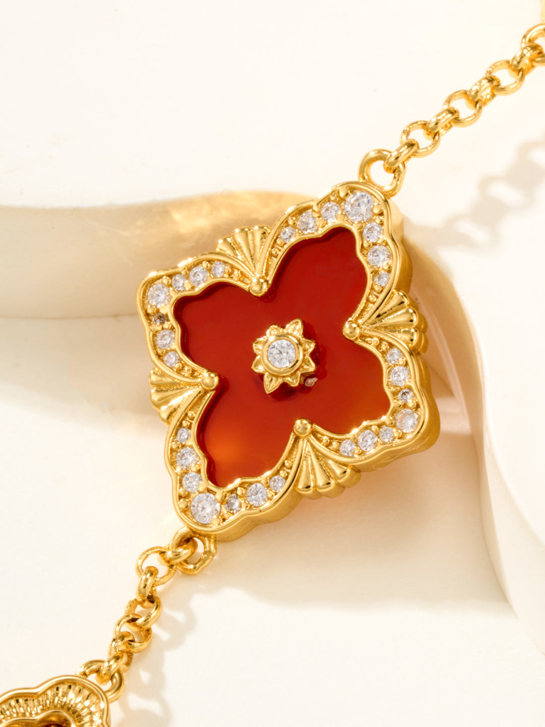 [⭐Haelin Jewelry]B.C.L ENAMELED Five-Flower Bracelet（Various Colors) BIG SIZE
