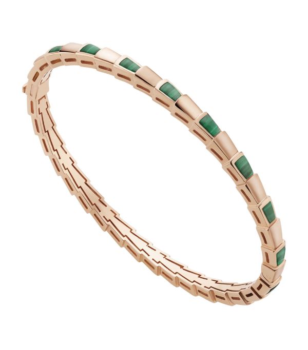 [⭐Haelin Jewelry]SERPENTI BRACELET PINK GOLD MALACHITE