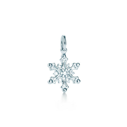 [Haelin Jewelry]STERLING SILVER SNOWFLAKE PENDANT NECKLACE