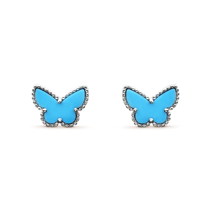 [⭐Haelin Jewelry]BUTTERFLY TURQUOISE EARRINGS SILVER