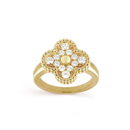 [⭐Haelin Jewelry]CLOVER DIAMOND RING