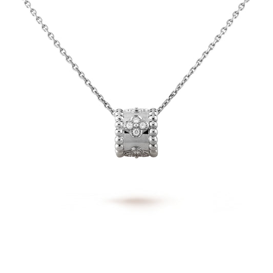 [⭐Haelin Jewelry]PERLEE PEDANT SIVLER DIAMOND NECKLACE