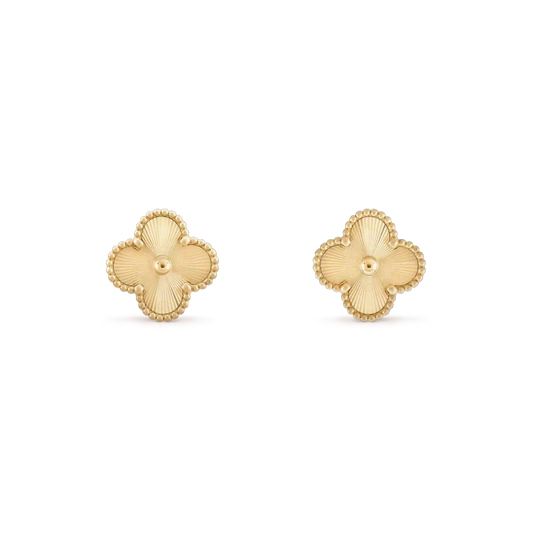 [⭐Haelin Jewelry]CLOVER MINI 9.5MM LASER EARRINGS