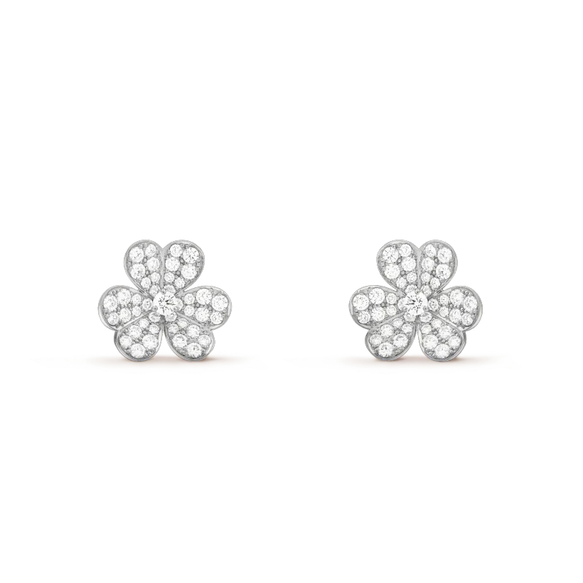 [⭐Haelin Jewelry]CLOVER COMOS DIAMOND EARRINGS SILVER
