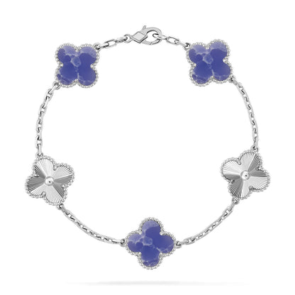 [⭐Haelin Jewelry]CLOVER 5 MOTIF BLUE VEINS BRACELET COLLECTION