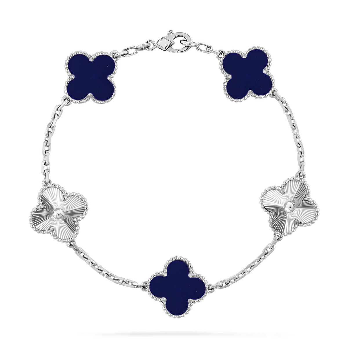 [⭐Haelin Jewelry]CLOVER 5 MOTIF LAPIS LAZULI BRACELET COLLECTION