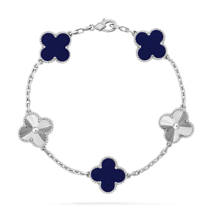 [⭐Haelin Jewelry]CLOVER 5 MOTIF LAPIS LAZULI BRACELET COLLECTION