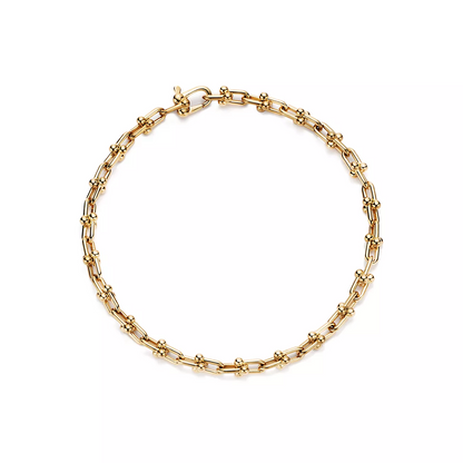 [Haelin Jewelry]HARDWEAR MICRO LINK 44 MOTIF GOLD BRACELET