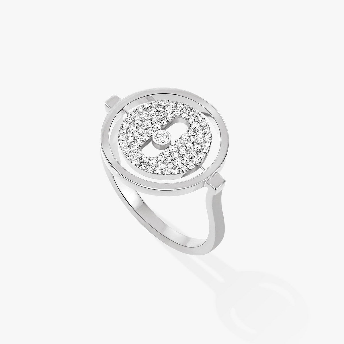 [⭐Haelin Jewelry]Demo MOVE PAVED SILVER DIAMOND RING