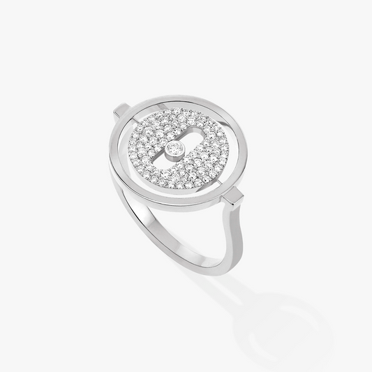 [⭐Haelin Jewelry]Demo MOVE PAVED SILVER DIAMOND RING