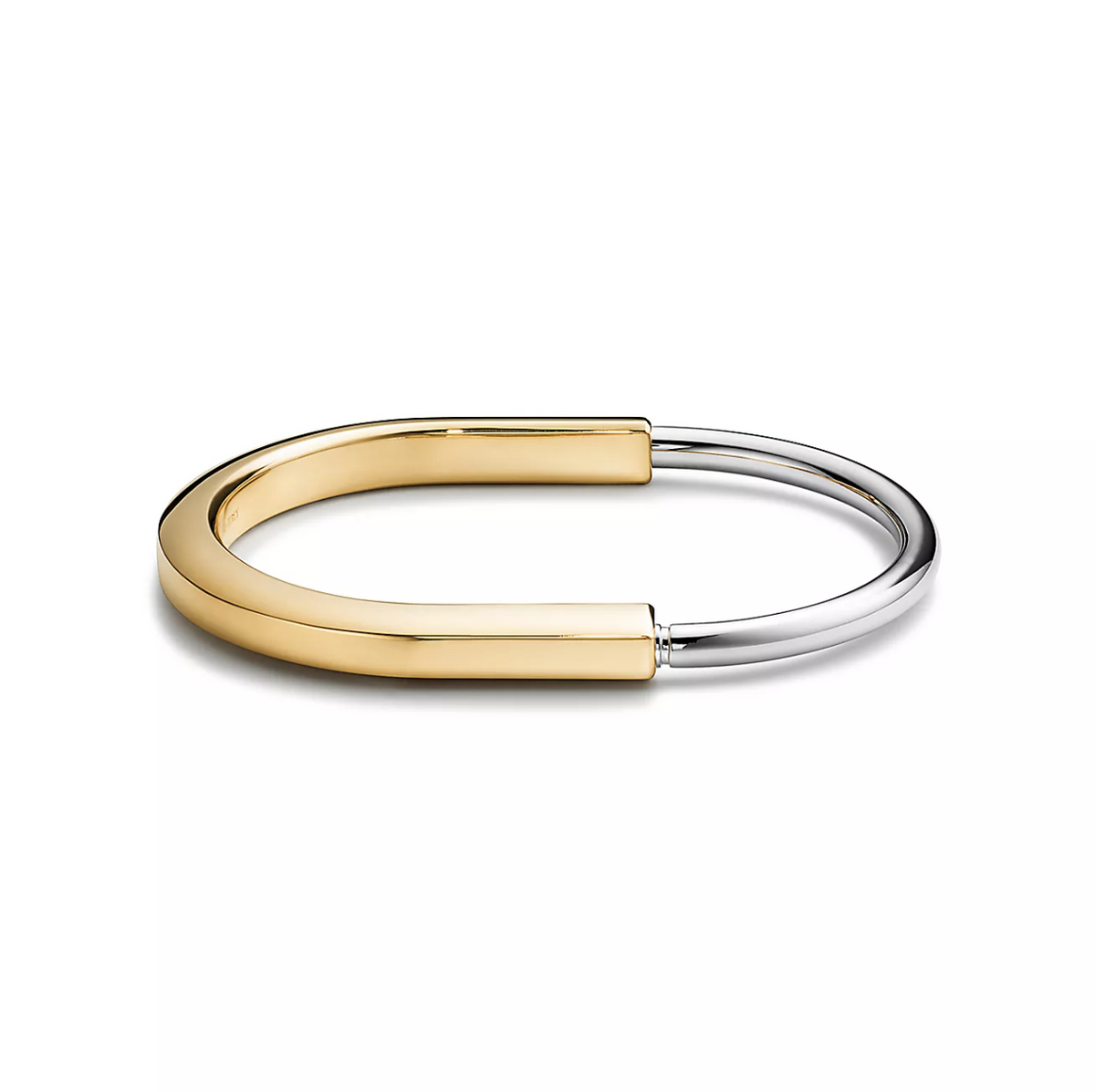 [Haelin Jewelry]LOCK BRACELET YELLOW AND WHITE GOLD