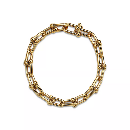 [Haelin Jewelry]HARDWEAR MEDIUM LINK 20 MOTIF GOLD BRACELET