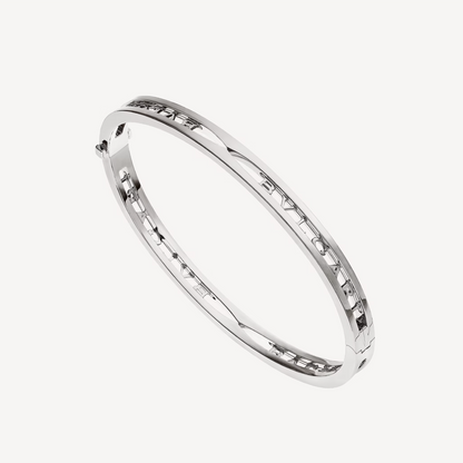 [⭐Haelin Jewelry]ZERO 1 SPIRAL LOGO SILVER BRACELET