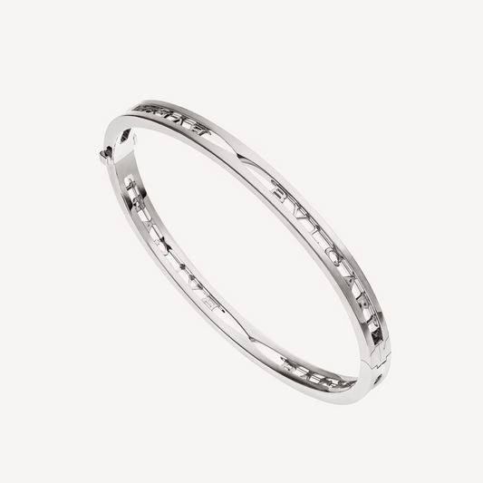 [⭐Haelin Jewelry]ZERO 1 SPIRAL LOGO SILVER BRACELET