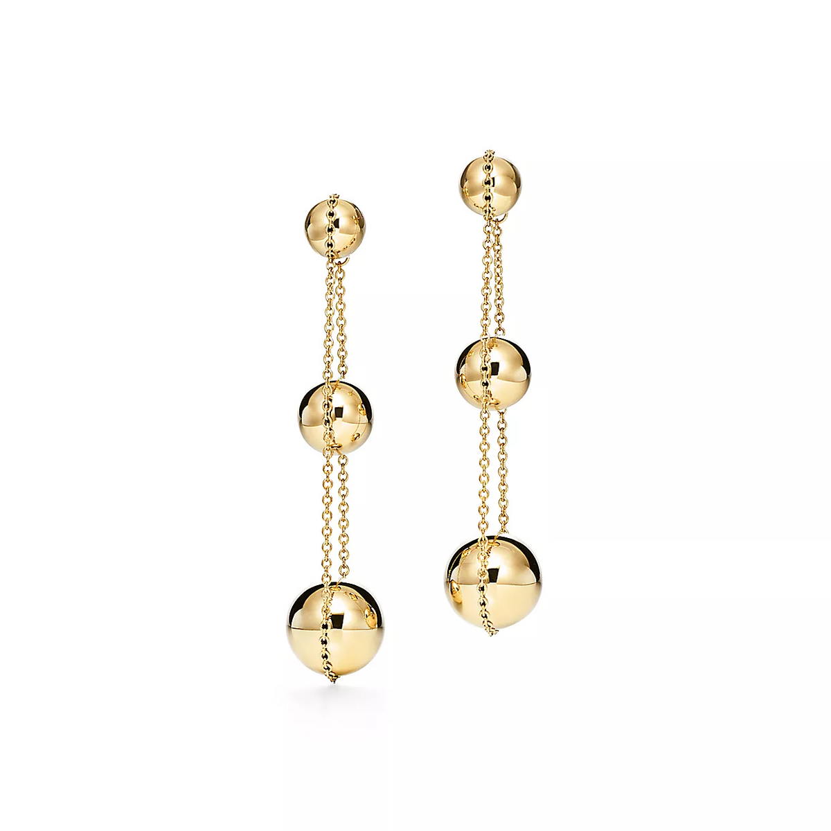 [Haelin Jewelry]TRIPLE DROP GOLD EARRINGS